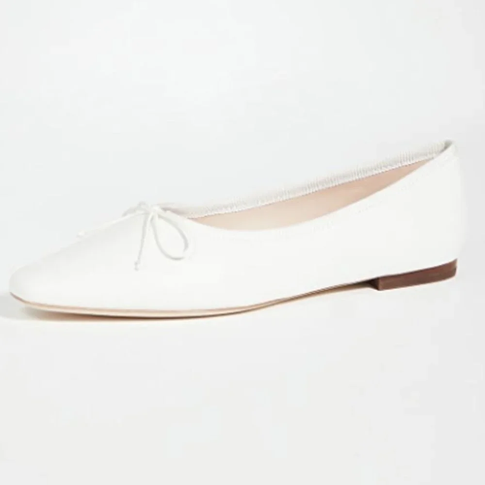 Loeffler Randall Georgie Ballet Flats in White, Size 8.5 NIB - Picture 2 of 9